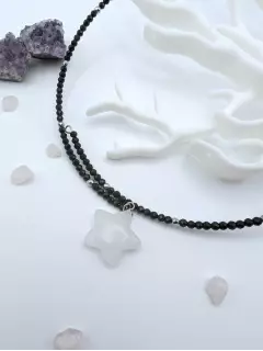 Колье "Ночное небо. Звезда" из кварца