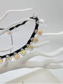 Чокер со стеклянными бусинами Капли