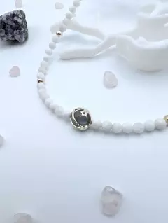 Чокер "Комета" из лунного камня с лабрадором