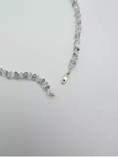 Чокер из алмазного стекла с перламутровыми сердцами