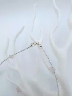 Чокер "Лепестки. Сакура" с розовым кварцем