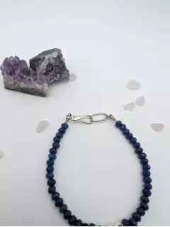 Браслет из тонированного кварца с сердечком