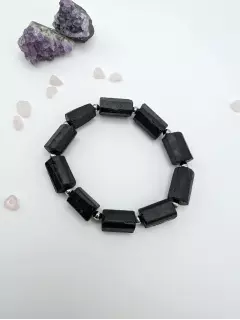 Браслет из черного турмалина (шерл)