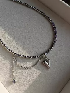 Колье "О любви" с аметистом