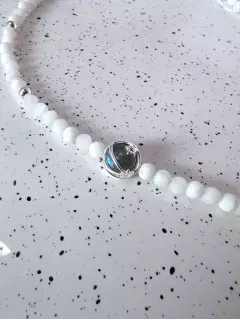 Чокер "Комета" из лунного камня с лабрадором