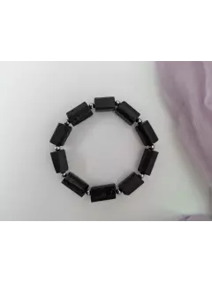 Браслет из черного турмалина (шерл)