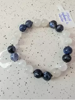 Браслет из лунного камня и содалита